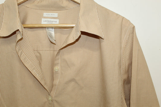 Liz Claiborne Women’s Checkered Button Down