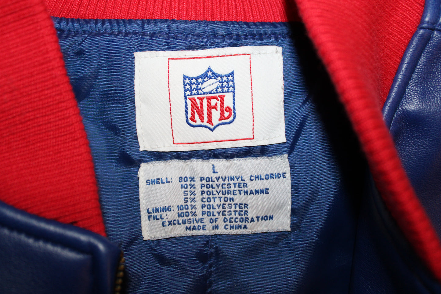 Vintage NY Giants Leather Bomber
