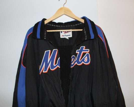 Authentic Collection x Majestic Vintage Mets Bomber Jacket