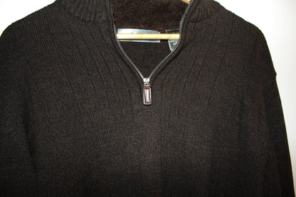 Vintage Oscar De La Renta Quarter Zip Knitted Sweater
