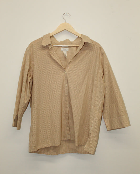 Liz Claiborne Women’s Checkered Button Down