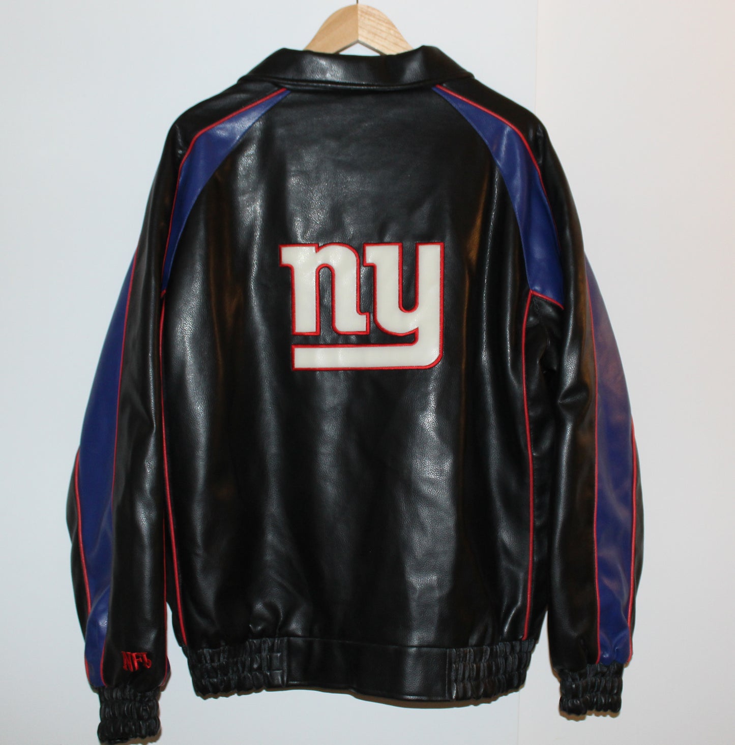 Vintage NY Giants Leather Bomber