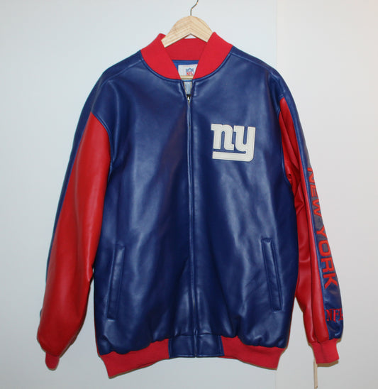 Vintage NY Giants Leather Bomber