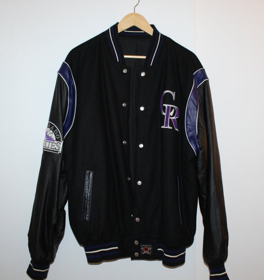 Vintage Colorado Rockies Reversible Bomber Jacket