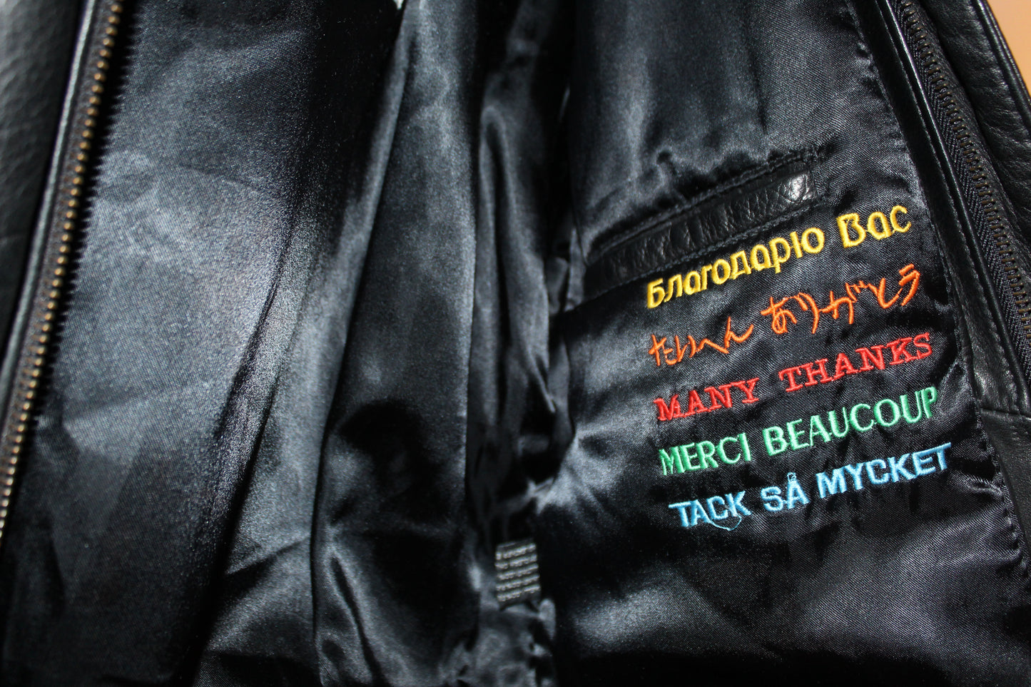 Vintage Nike “Rock it Cargo” 80’s Leather Bomber Jacket