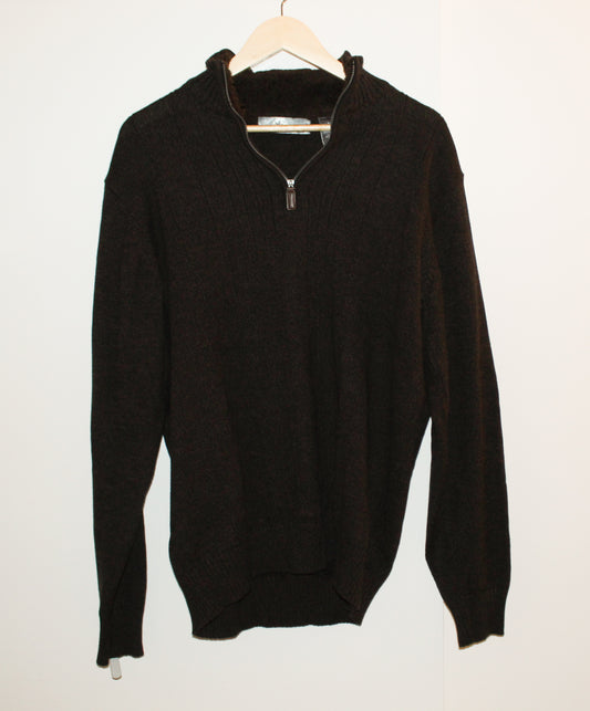 Vintage Oscar De La Renta Quarter Zip Knitted Sweater