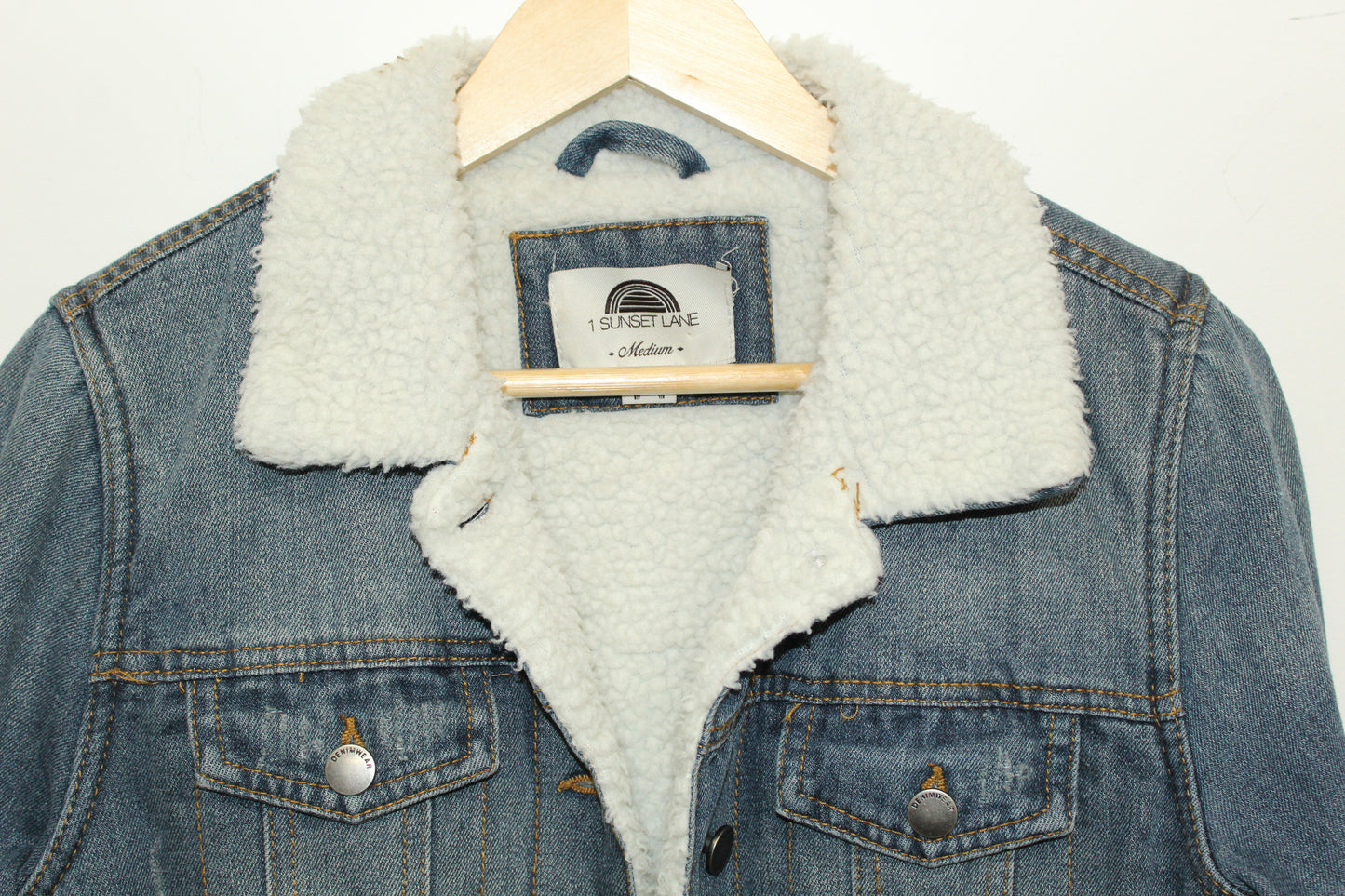 Sunset Lane Fleece Lined Denim Jacket