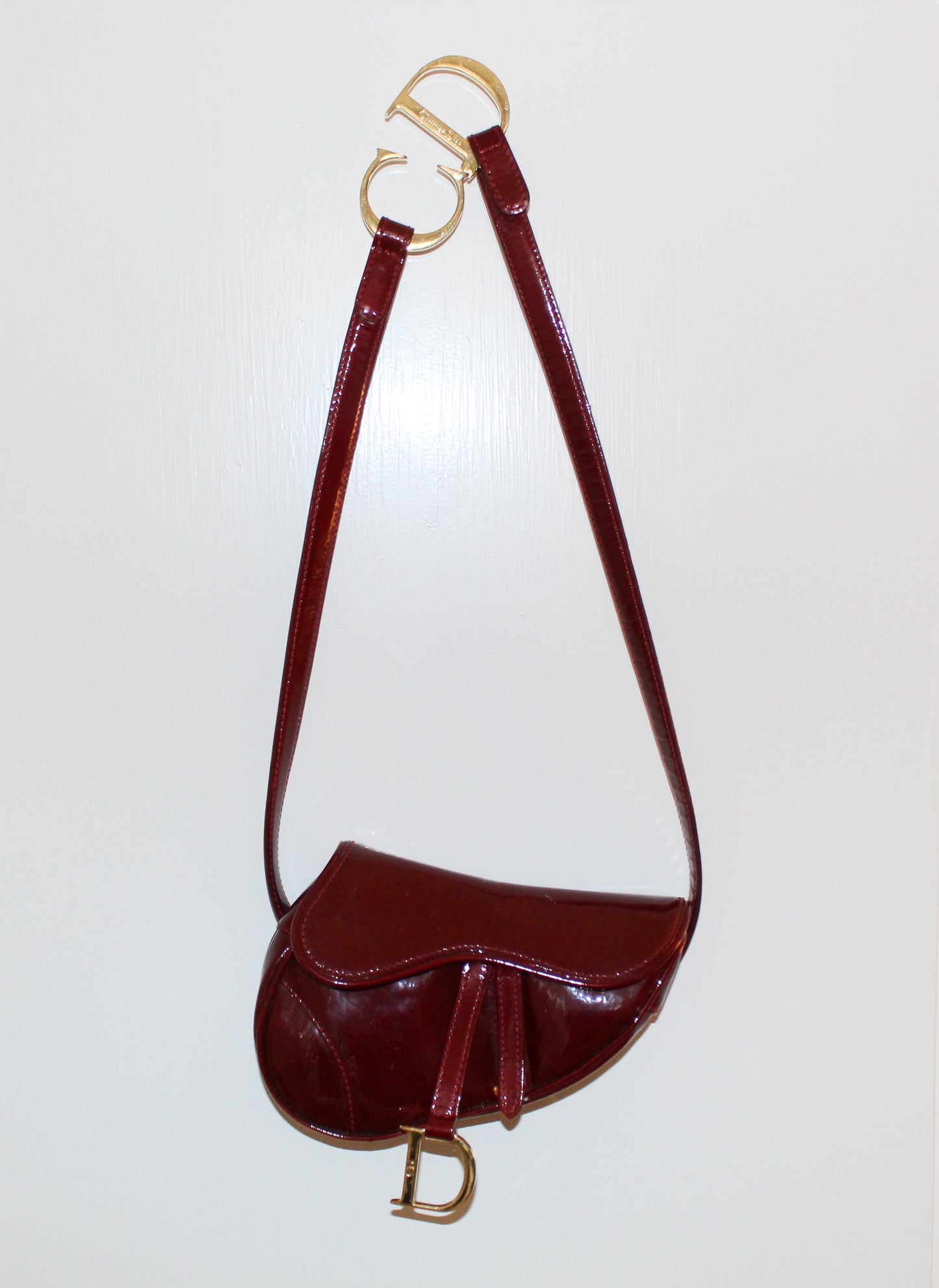 Christian Dior Mini Diorissimo Saddle Belt Bag