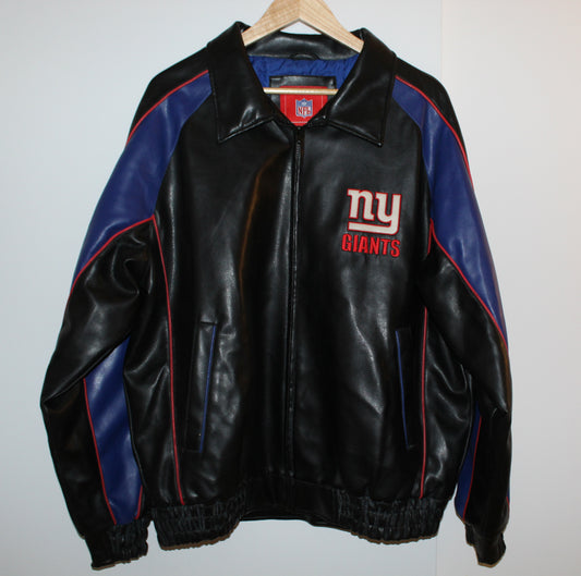 Vintage NY Giants Leather Bomber